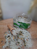 Foaming Mint Bath Salts for Sore Muscles